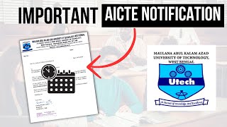 AICTE Circular Update Essential Dates for College Admissions  Study With Sumanta [upl. by Gerladina]