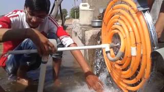 Water Wheel Pump project in Engineering Youth Fiesta Gardi Vidyapith [upl. by Sokin766]