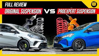 MYVI 2018 amp MYVI FACELIFT 2022 ORIGINAL SUSPENSION VS PROEXPERT SUSPENSION  FULL REVIEW [upl. by Lawry]