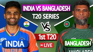 Bangladesh vs India live  বাংলাদেশ বনাম ভারত লাইভ  BAN vs IND 1st T20  Live cricket match today [upl. by Lottie703]