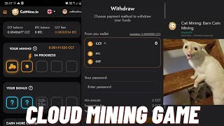 Cat mining Coughing Cat coin earn coin [upl. by Elledoj547]