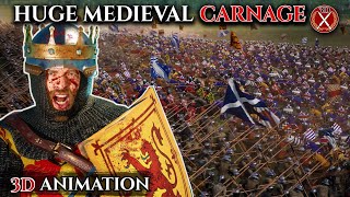 The Battle of Bannockburn Brought to Life in Unique Animation 1314 AD  The Braveheart Sequel [upl. by Gwenny]