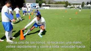 Blazing FootballSoccer Speed Pro Agility Drill [upl. by Kalasky]