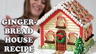 GINGERBREAD HOUSE RECIPE How To Cook That for Christmas [upl. by Pirbhai770]