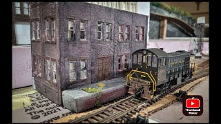 HO Scale Building Creating the Vine St Yard Office [upl. by Aikcir845]