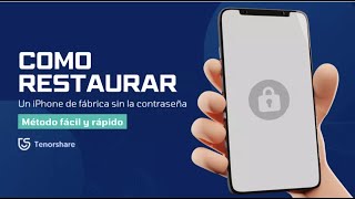 OLVIDE CÓDIGO｜restaurar iPhone de fábrica sin contraseña😍 [upl. by Bolan910]