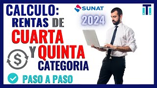 🛑Como calcular la renta de cuarta y quinta categoría 2023  Declaración Anual 2023 [upl. by Pogah97]