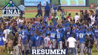 Resumen Tigres del Licey vs Estrellas Orientales Último partido de la Serie Final Lidom 20232024 [upl. by Utter]