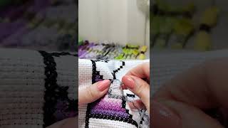 How to do your proper stitching  Learn to embroider with double cross stitch technique  Crafting [upl. by Pasco933]