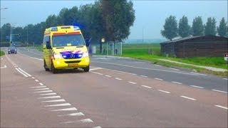 oude sirene A1 AMBULANCE 13190 MET SPOED NAAR VOLENDAM [upl. by Gredel739]