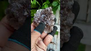 Natural Smokey Amethyst Cluster Stone  140g  Grounding amp Calm Energy [upl. by Annahtur]