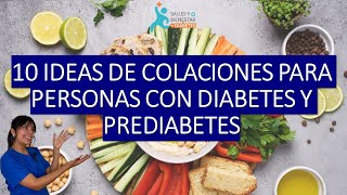 10 ideas de COLACIONES para personas con DIABETES [upl. by Annoed]