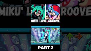 Miku Love Groove PART 2 BFHatsune Miku FNF MOD shorts [upl. by Aihseuqal7]