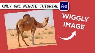 EASY How to create a Wiggly amp Jittering Image  1 Minute After Effect Tutorial [upl. by Aremus]