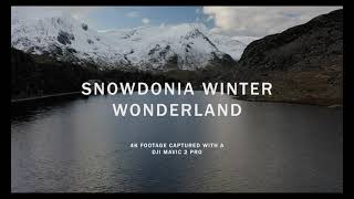 Snowdonia Winter Wonderland  4K Cinematic Drone Footage  North Wales  DJI Mavic 2 Pro [upl. by Thurlow709]