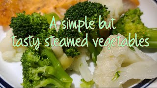 Simple but tasty steamed broccoli amp cauliflower [upl. by Ramyaj]