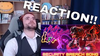 Reaction to A PIZZA THE ACTION  Stupendium FNAF Security Breach Song Prod by oo oxygen [upl. by Gnek]