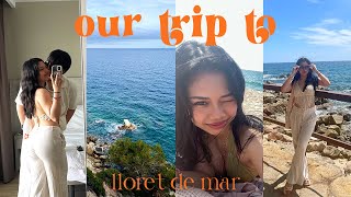 🌴 COUPLES TRIP TO LLORET DE MAR SPAIN  BEACH FOOD RELAXING [upl. by Eibrad819]