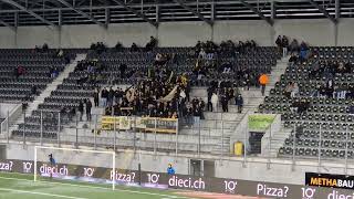 FC Schaffhausen supporters vs AC Bellinzona in 21 win 15033024 [upl. by Alrak231]