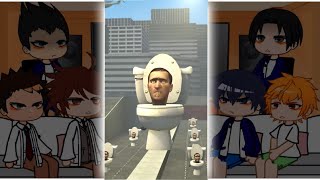 Kageyamas Past Teammates React to Skibidi Toilet  Gacha Life React [upl. by Gobert]