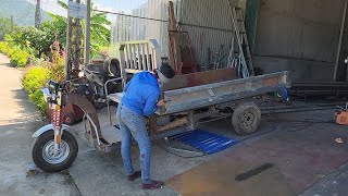 The process of restoring and manufacturing 3wheel vehicles from motorcycle engines [upl. by Ameerahs]