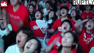 World Cup Fan Reaction South Korean Fans Jubilant After win Over Germany  Sportskeeda [upl. by Ephram862]