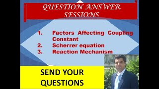 QA session 5  Crystallite size  coupling constant  reaction completion  General Chemistry [upl. by Almeida]