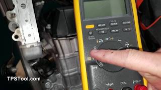 How to set your volt meter for adjusting a TPS Throttle Position Sensor [upl. by Siegler]