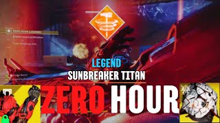 Solo Legend Zero Hour  Titan  Destiny 2  Into The Light [upl. by Ailic]