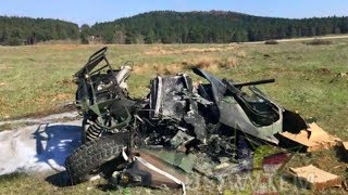 Watch These Army Humvees Violently Crash Into The Ground After A Failed Airdrop [upl. by Brigette596]