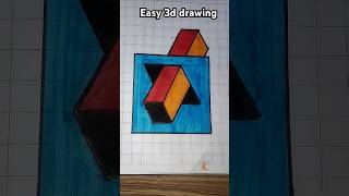 Easy 3d drawingshorts 3ddrawing illusion viral drawing ytshorts voice credit mrroshan3dart [upl. by Avid]