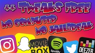 INSTALL  TWEAKED APPS FREE SNAPCHAT INSTAGRAM TWITTER amp MORE NO JAILBREAK NO COMPUTER [upl. by Elamrej]