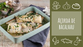 Receita de Açorda de Bacalhau  TeleCulinária [upl. by Wendalyn773]