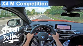 BMW X4 M Competition 510 HP POV TEST DRIVE [upl. by Ingraham]