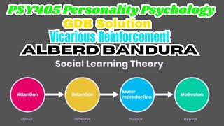 PSY405 Personality Psychology Bandura Vicarious Reinforcement  VULMS Course  Virtual University [upl. by Yelsnit]