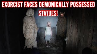 Priest Is Alone With Possessed Girl And Terrifying Statues  Indie Horror Game The Statue [upl. by Pierrepont]