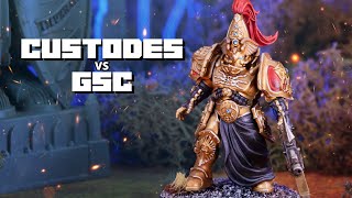 NEW ADEPTUS CUSTODES Codex vs Genestealer Cults  A 10th Edition Warhammer 40k Battle Report [upl. by Obrien365]