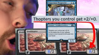 THOPTER AGGRO GOT OMEGA BUFFED Historic Ornithopter MTG Arena [upl. by Lucais]