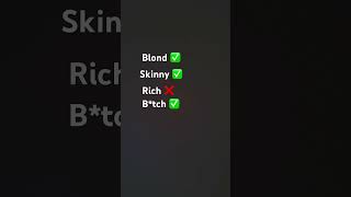 Blonde skinny rich btch trend [upl. by Nosdivad]