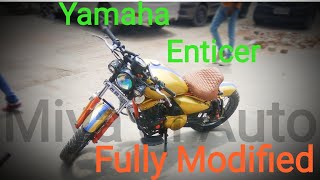 Yamaha Enticer fully Modified  Miya Ji Auto [upl. by Dnalhsa890]