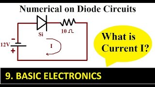 Diode Circuits Numerical 1  BASIC ELECTRONICS [upl. by Aihsyt]