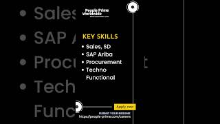 SAP Ariba  Job Openings  Procurement Expertise  People Prime Jobs [upl. by Hansen]