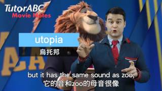 TutorABC Movie Notes 24 Zootopia 動物方城市 [upl. by Adonis]