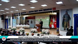 МАХТЫМКУЛИ ФРАГИНИ ЭСКЕРҮҮ ИШЧАРАСЫ  MAHTUMKULU FİRAKİ’Yİ ANMA PROGRAMI [upl. by Narba]