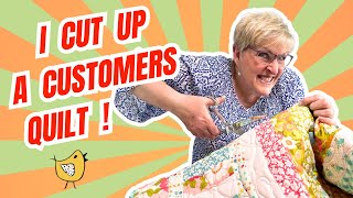 Quilty Makeover  Changing a Customers Quilt [upl. by Marden]