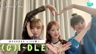 GIDLE MUKBANG WEVERSE LIVE AFTER CONCERT LIVE✨🌸 091424 GIDLE WEVERSE weverselive [upl. by Eineg]