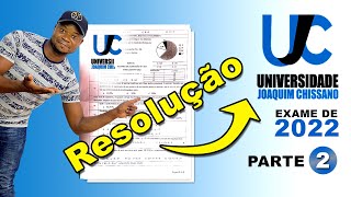 RESOLUÇÃO DO EXAME DA UJC DE MATEMÁTICA 2021  2022  Parte 2 [upl. by Jerri]