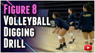 Inside Volleyball Practice  Figure 8 Drill for Defensive Specialists  Coach Ashlie Hain [upl. by Wj724]