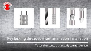 How to install Key Locking Threaded Inserts  Top screw Metal Corp [upl. by Iniretake]