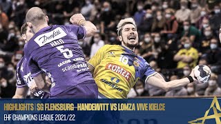 HIGHLIGHTS  SG FlensburgHandewitt vs Lomza Vive Kielce  Round 11  EHF Champions League 202122 [upl. by Jaquiss]